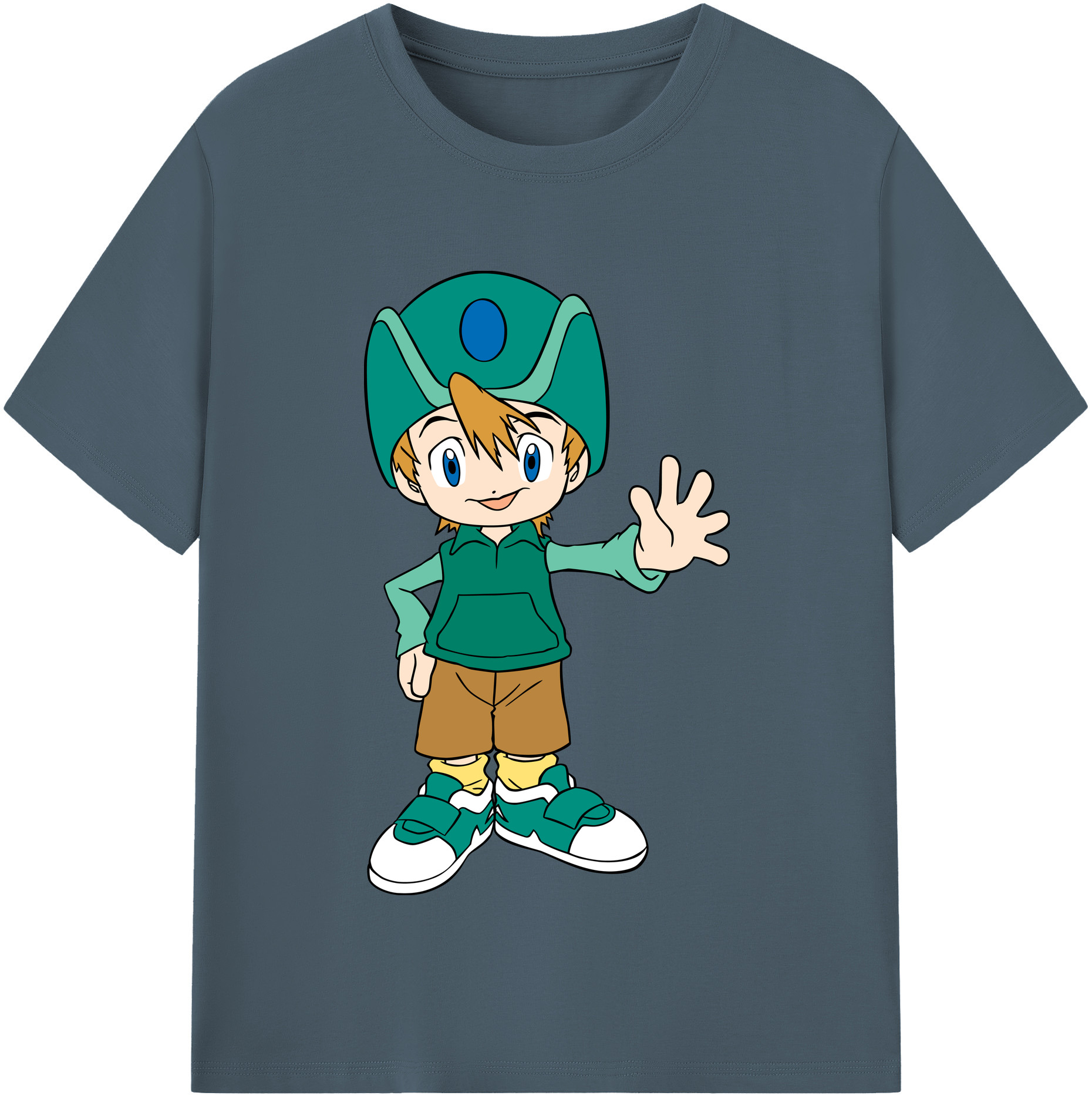 （画像用） Digimon デジタルモンスター/デジモン 綿100％半袖Tシャツ（フロントプリント）